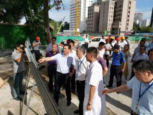 市委副書記、政法委書記陳浩一行視察一院改擴(kuò)建項(xiàng)目